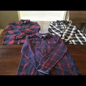 3 Vans Men’s Flannel shirts XL